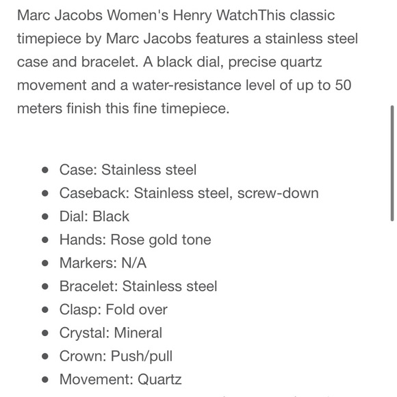 Marc Jacobs Henry watch and RARE decor block - Picture 14 of 14